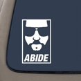 thumbnail image 1 of The Dude Abide The Big Lebowski Inspired Decal Sticker | 6.5-Inches By 4.2-Inches | White Vinyl | Car Truck Van SUV Laptop Macbook Wall Decals, 1 of 3