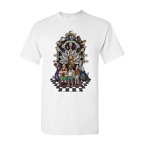 The Dude Abides Bowling Movie Salih Gonenli Artworks Funny DT Adult T-Shirt Tee