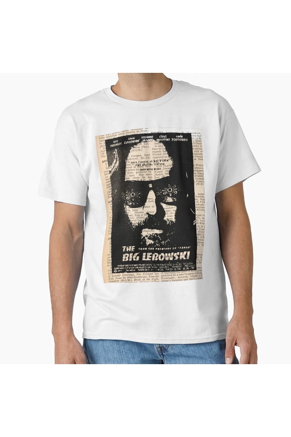 The Dude Abides Retro Bowling Cult Comedy T-Shirt