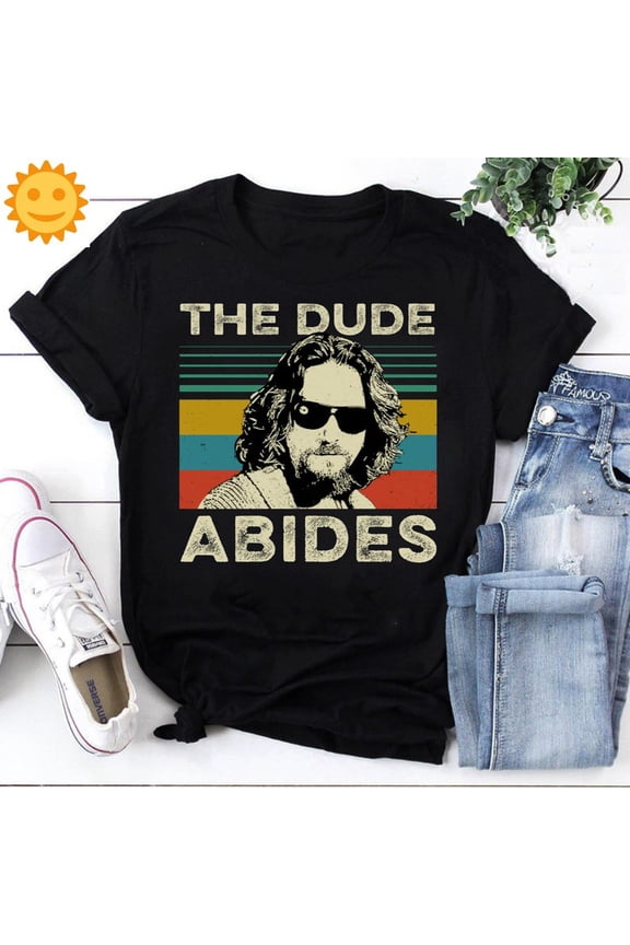 The Dude Abides Vintage T-Shirt, Big Lebowski Shirt, The Dude Shirt, 90s Movie Shirt, Comedy Movie Shirt, Jeff Lebowski Shirt
