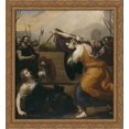 thumbnail image 1 of The Duel of Women (The Duel of Isabella de Carazzi and Diambra de Pettinella) 28x30 Large Gold Ornate Wood Framed Canvas Art by Jusepe de Ribera, 1 of 2