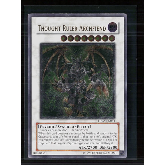 The Duelist Genesis Thought Ruler Archfiend Ultimate Rare Synchro Monster 1st Edition