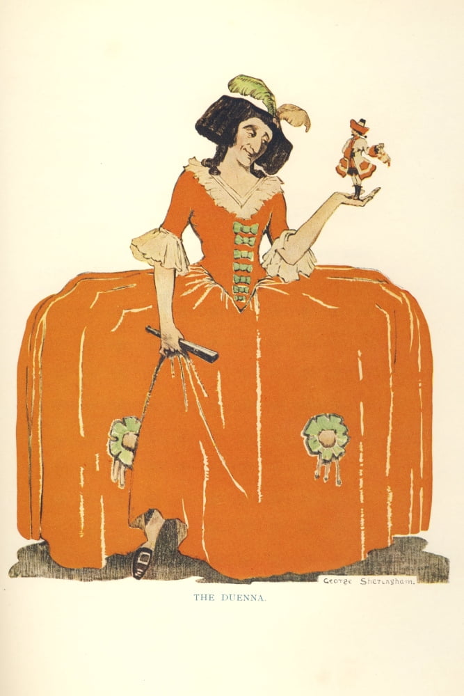 The Duenna 1925 The Duenna Canvas Art - George Sheringham (18 x 24)