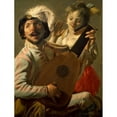thumbnail image 1 of The Duet by Hendrick ter Brugghen oil on canvas 1628 France Paris Musee du Louvre Print, 1 of 4