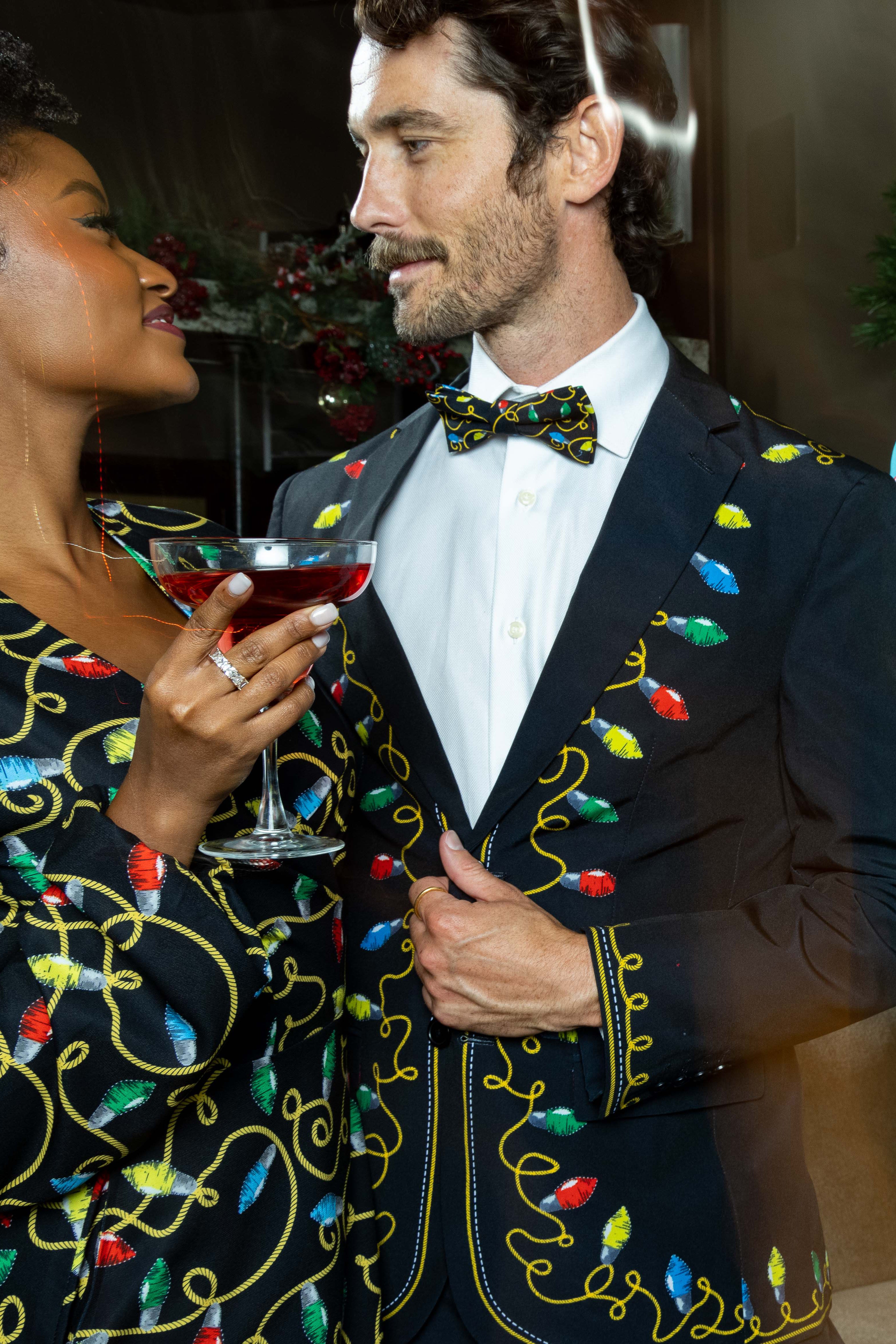 Christmas light suit jacket hot sale