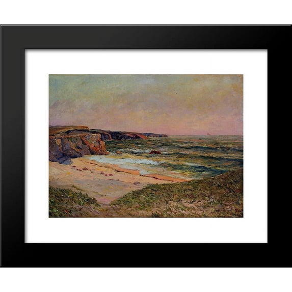 The Dunes of Port Blanc near Ile de Quiberon 20x24 Framed Art Print by Maufra, Maxime