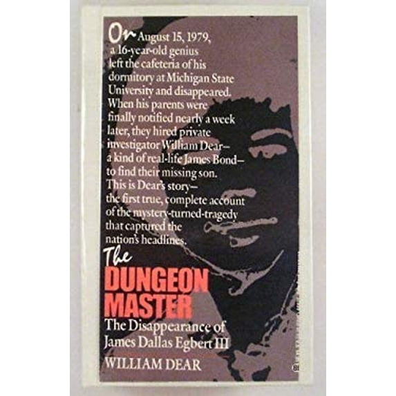 Pre-Owned The Dungeon Master: The Disappearance of James Dallas Egbert III (Unknown) 0345326954 9780345326959