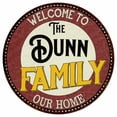 thumbnail image 1 of The Dunn Family 12" Round Metal Sign Kitchen Game Room Décor 200120038186, 1 of 1