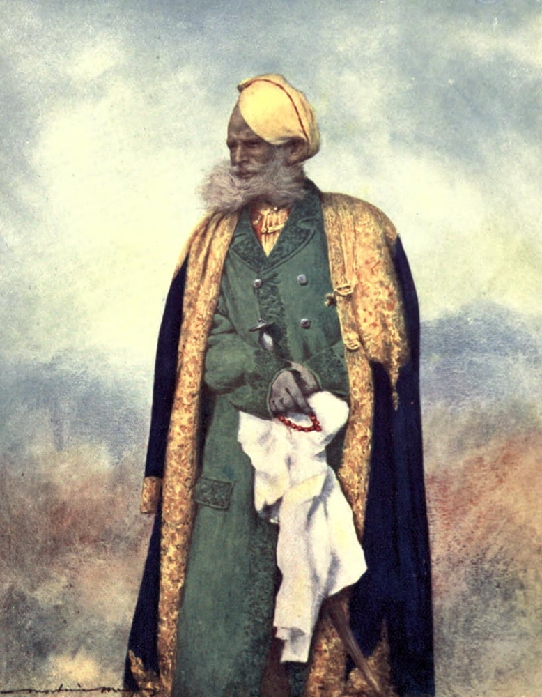 The Durbar 1903 A Rajput of Rajgarh Canvas Art - Mortimer Menpes (18 x 24)