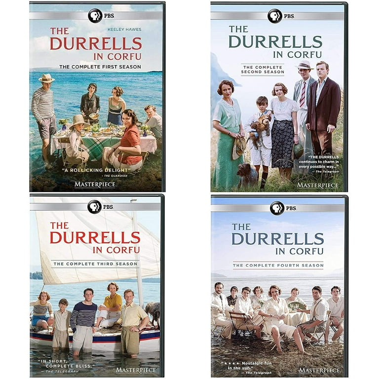 The Durrells in Corfu Complete Series Seasons 1 4 Television Show Set 8 Disc DVD Walmart