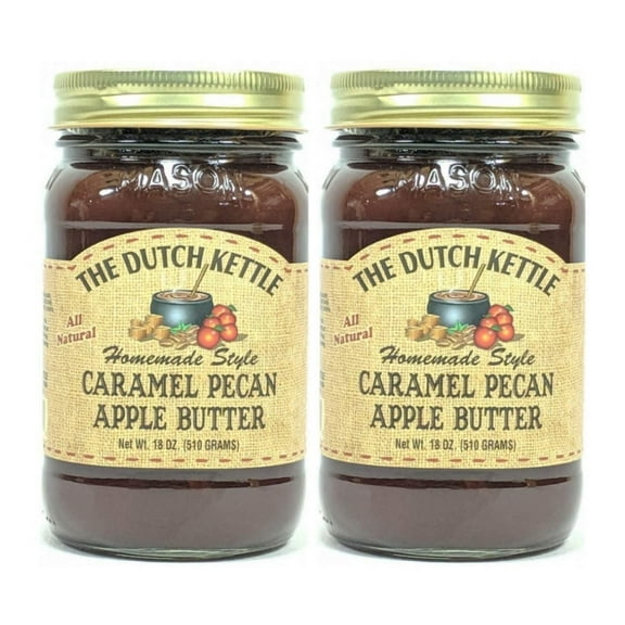 The Dutch Kettle Caramel Pecan Apple Butter 2/18 oz Jars