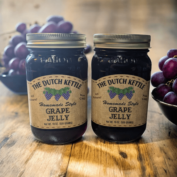 The Dutch Kettle Homemade Style Grape Jelly 19 oz