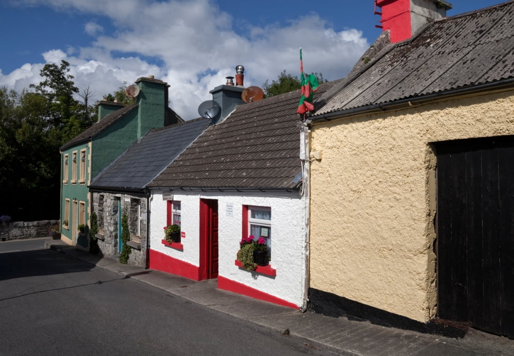 The Dying Man House from The Quiet Man film Cong County Mayo Ireland Canvas Art - Panoramic Images (24 x 18)