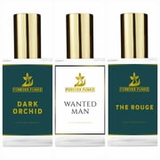 The Dynamic Trio Collection Fragrance Oils Dark Orchid + Wanted Man + The Rouge 15ml/0.51 Fl Oz x 3pcs