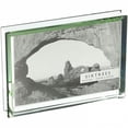 thumbnail image 1 of The EMERALD Bevelled Glass Block frame 'floats' your 6x4 photo - 4x6, 1 of 2