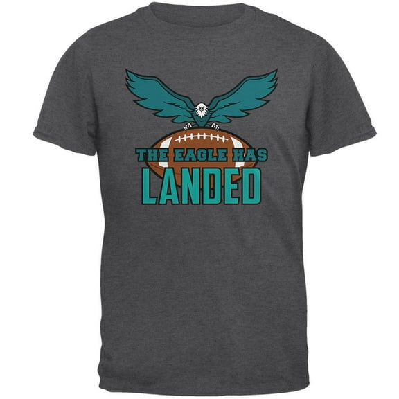 The Eagle Has Landed Football Mens T Shirt Dark Heather 2XL