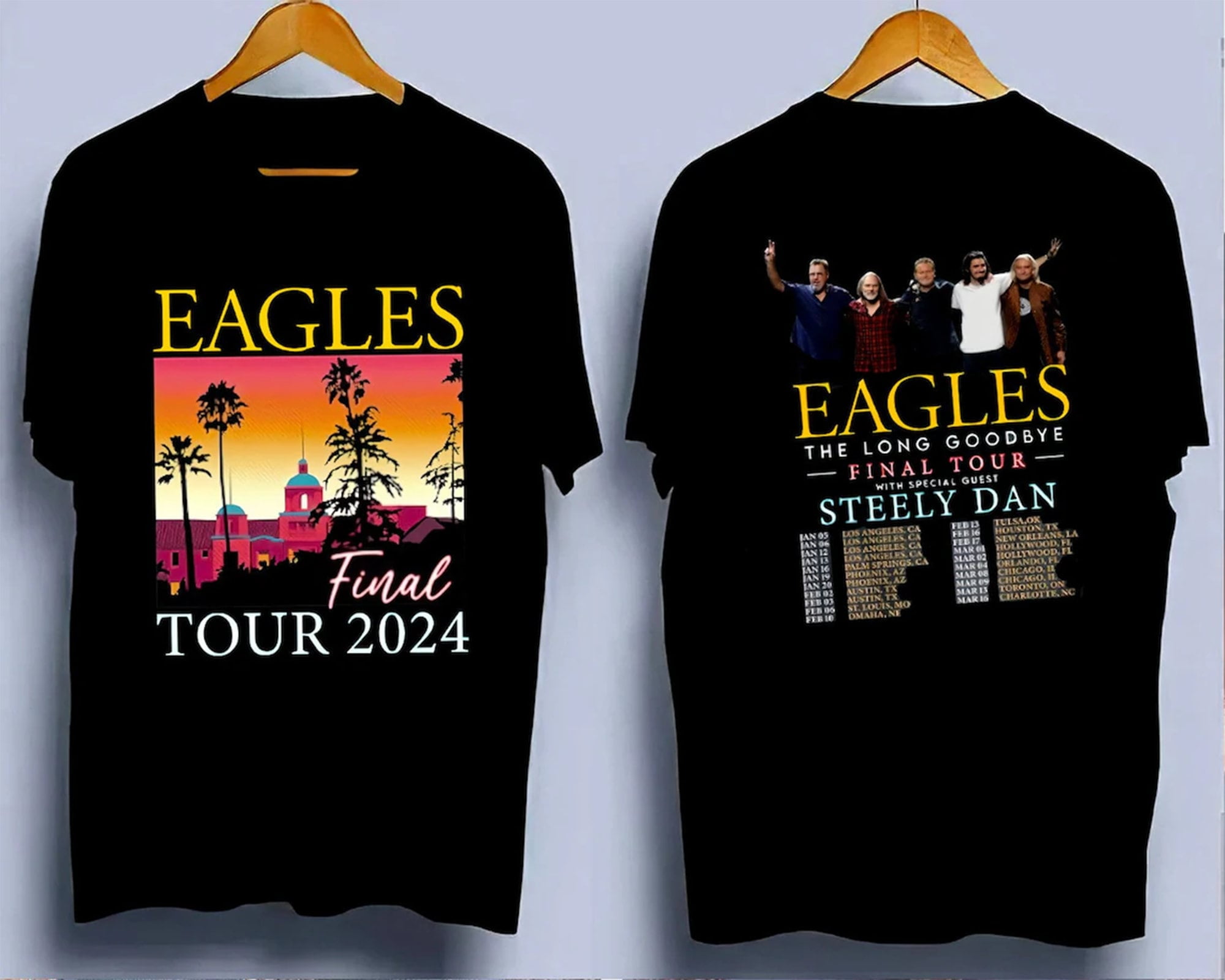 The Eagles 2025 Tour Shirt, Eagles Long Goodbye Tour 2025 Unisex Shirt