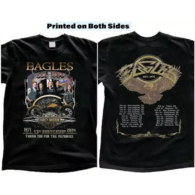 The Eagles Band 2024 Music TShirt Long Goodbye Tour DP237