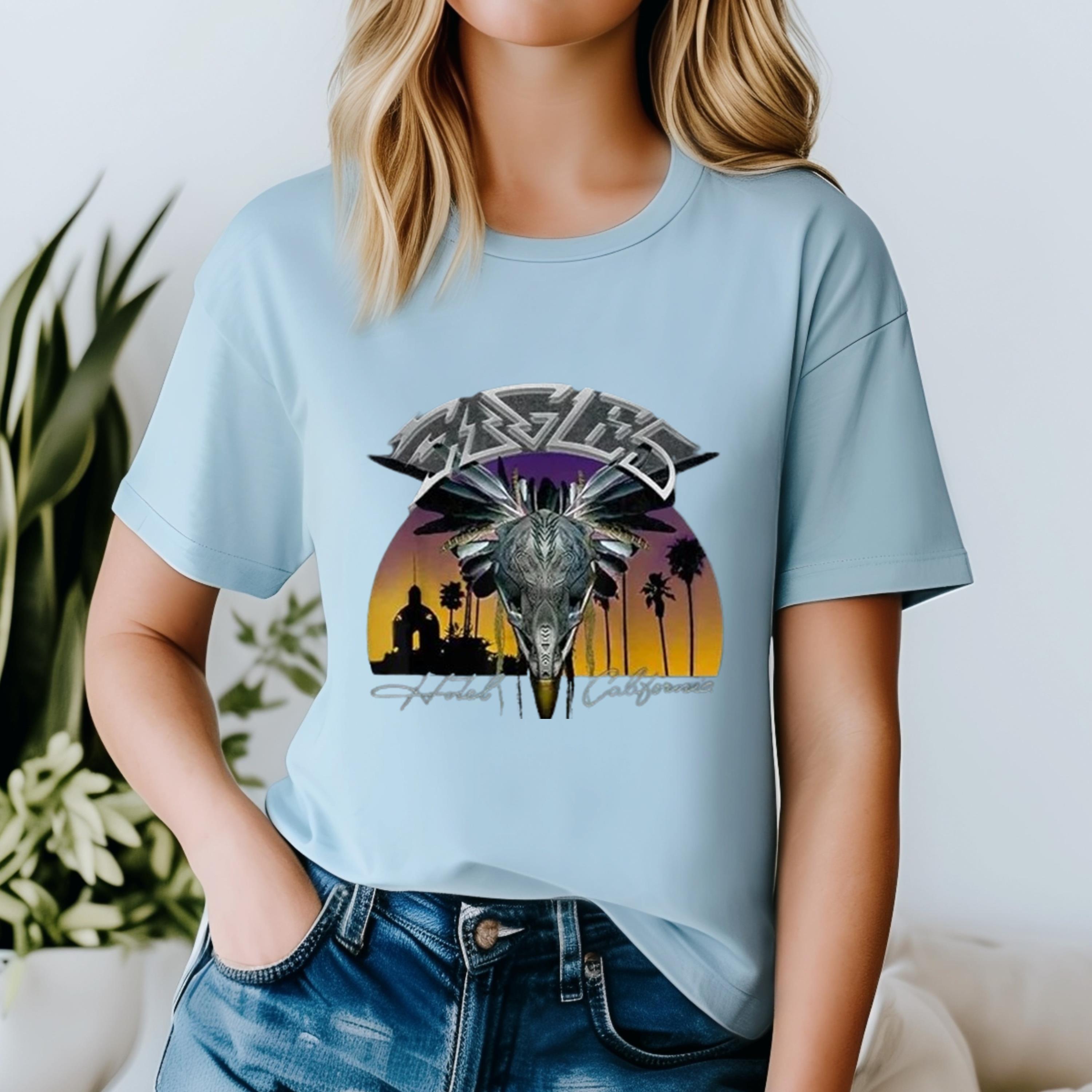 Vintage hotel california t shirt deals