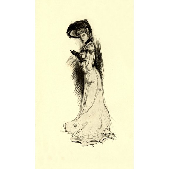 The Eagles Shadow 1904 Margaret Canvas Art - Will Gref (18 x 24)