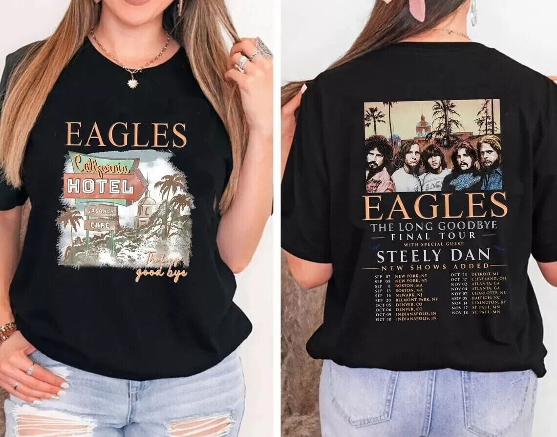 The Eagles The Long Goodbye Tour 2024 The Eagles Band Final Tour Shirt