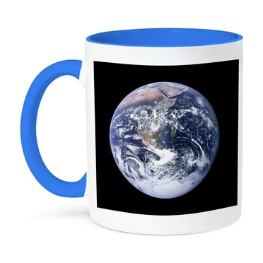 3dRose, The Earth Seen From Apollo 17, 11oz Two-Tone Blue Mug