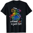 thumbnail image 1 of The Earth Without Art Is Just Eh Earth Day Planet Art T-Shirt Vintage Tee - Best Birthday Tee Gifts, 1 of 3