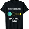 thumbnail image 1 of The Earth's Rotation Really Makes My Day Science T-Shirt, 1 of 4