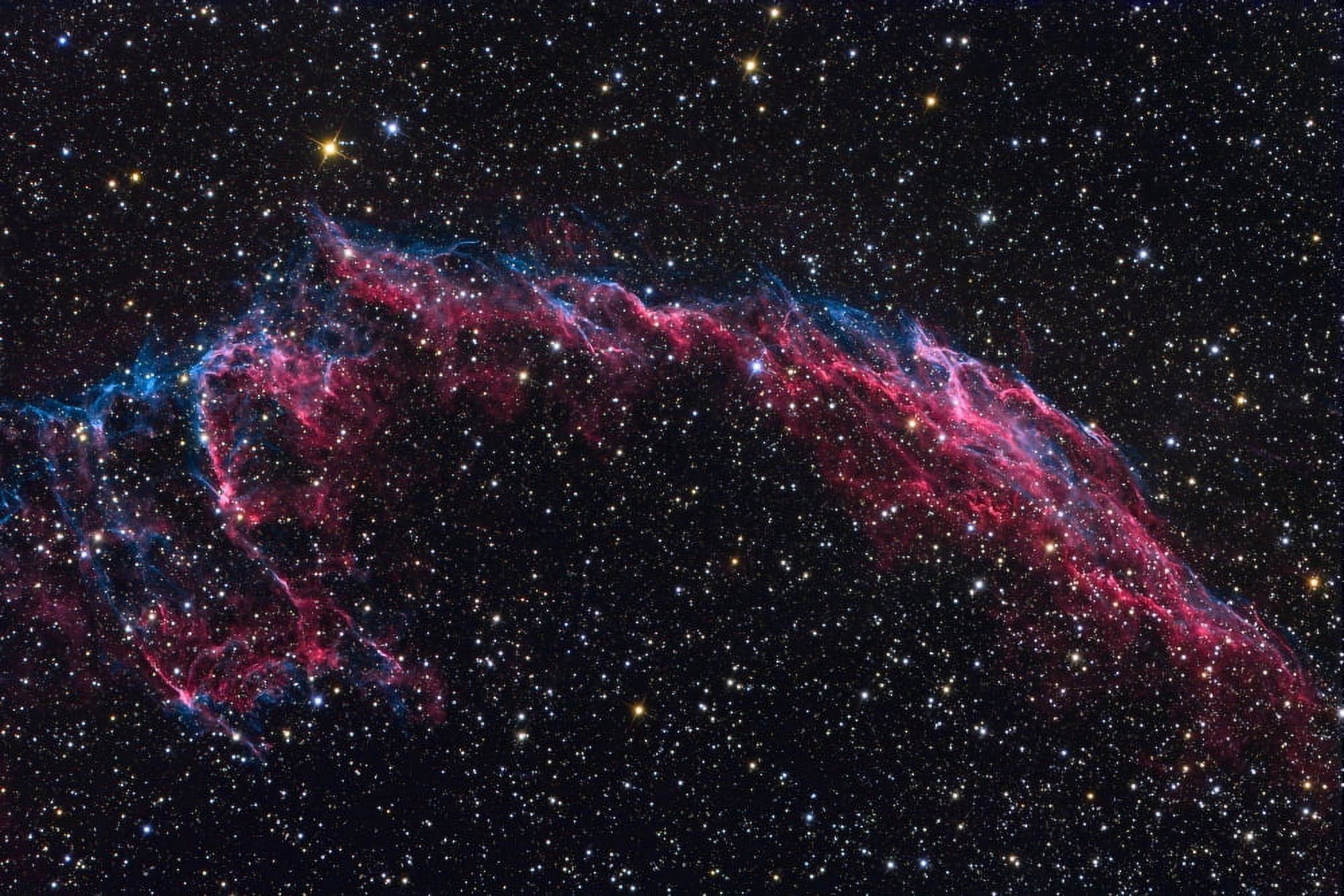 The Eastern Veil Nebula Canvas Art - Roth RitterStocktrek Images (18 x 12)
