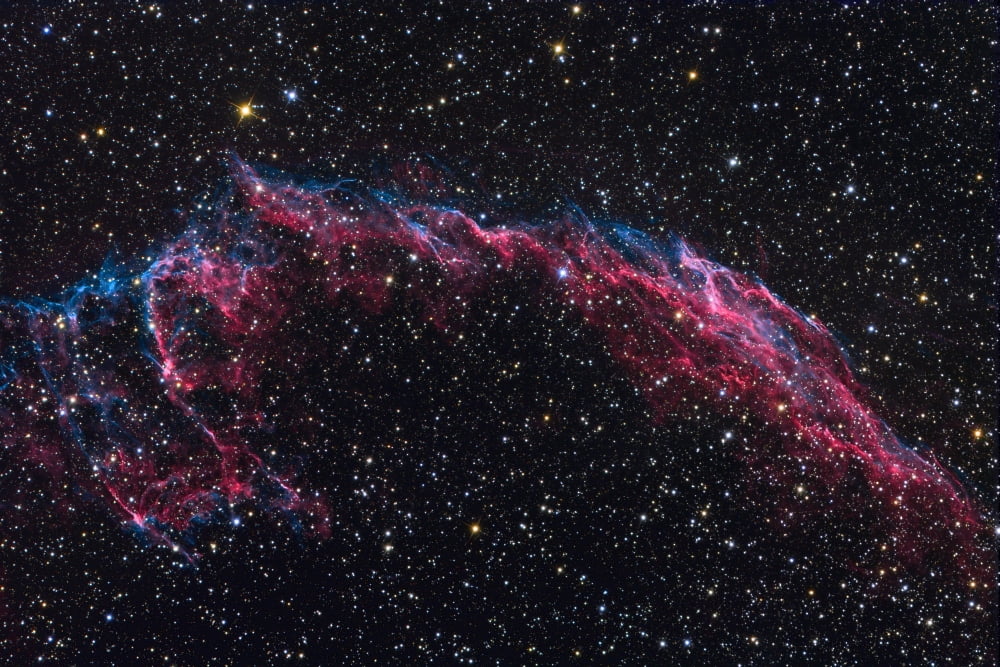 The Eastern Veil Nebula Canvas Art - Roth RitterStocktrek Images (35 x 23)