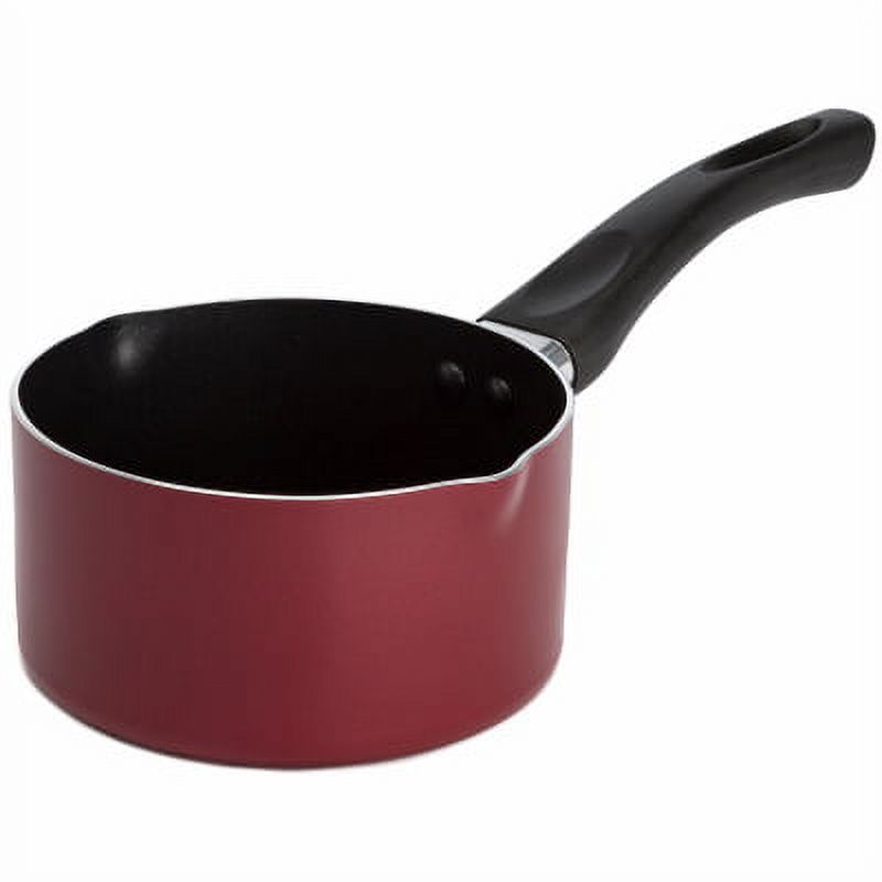 The Easy Clean 1 quart Saucepan without lid with pour spouts and measu