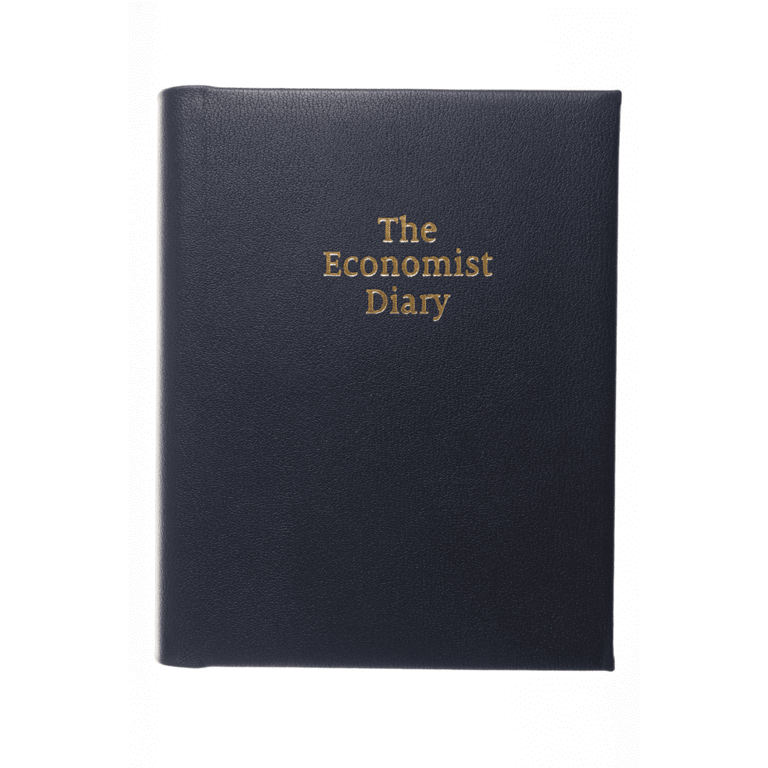 The Economist 2025 Desk Diary WeektoView Planner Blue
