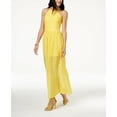 thumbnail image 1 of The Edit By Seventeen Juniors Crocheted Maxi Dress Yellow 9, 1 of 3
