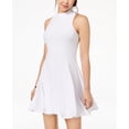 thumbnail image 1 of The Edit By Seventeen Juniors Cutout Fit Flare Dress White S, 1 of 1