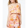 thumbnail image 1 of The Edit By Seventeen Juniors Printed Ruffled Crop Top Multi S, 1 of 1