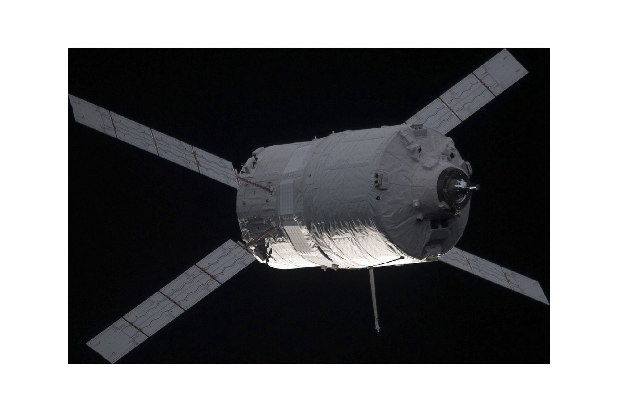 The Edoardo Amaldi Automated Transfer Vehicle-3 resupply spacecraft Canvas Art - Stocktrek Images (35 x 23)