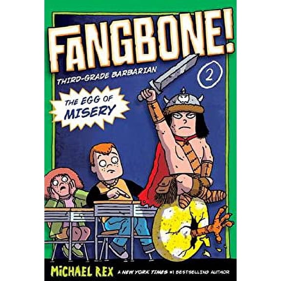 Pre-Owned The Egg of Misery: Fangbone, Third Grade Barbarian 9780545451741 Used