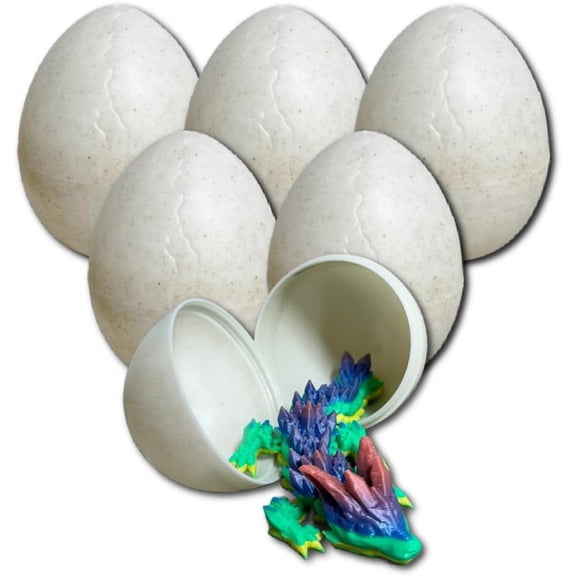 The Eggmazing Egg Decorator | Dragon Eggs 6 Pack | Includes 3D Printed Dragons inside the eggs | Ages 3 and Up