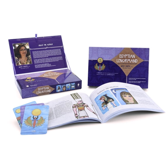 The Egyptian Lenormand: (Lenormand Box Set with 41 Cards and Guide Book), (Paperback)