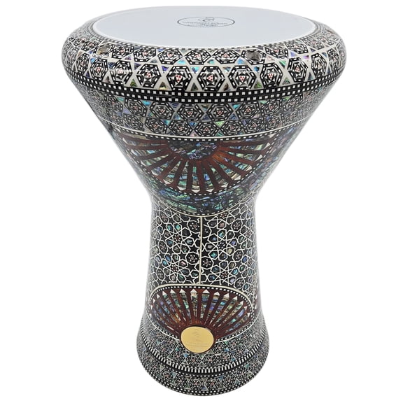 The Egyptian Rainbow NG 2.0 Sombaty Gawharet El Fan 18.5" Darbuka With Real Blue Mother of Pearl