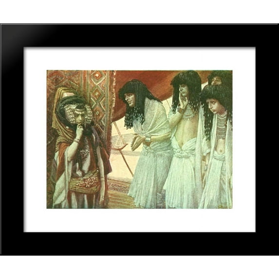 The Egyptians Admire Sarai's Beauty 20x24 Framed Art Print by James Tissot