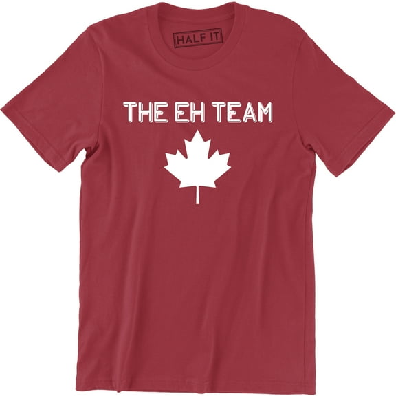The Eh Team Funny Canada Day Canadian Flag Maple Leaf Men's T-Shirt