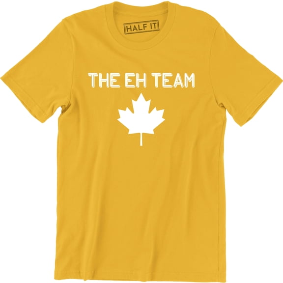 The Eh Team Funny Canada Day Canadian Flag Maple Leaf Men's T-Shirt