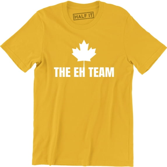The Eh Team Funny Canada Day Canadian Flag Maple Leaf Men's Tee Shirt