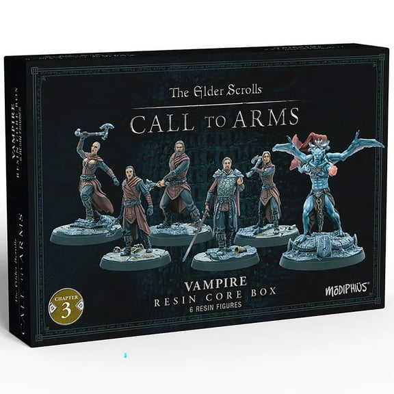 The Elder Scrolls: Call to Arms - Vampire Core Set - 6 Unpainted Resin Figures