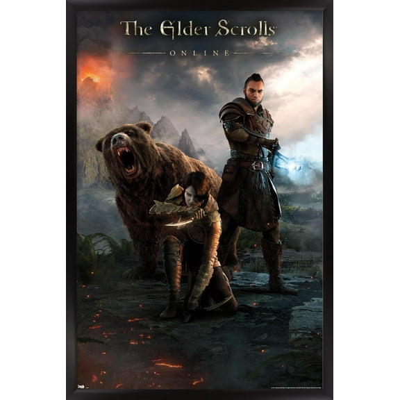 The Elder Scrolls: Online - Key Art Wall Poster, 14.725" x 22.375" Framed