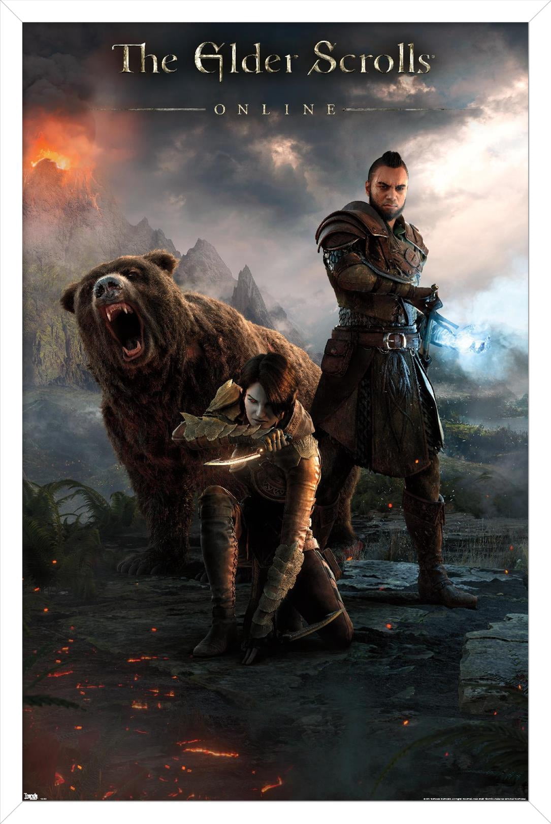 The Elder Scrolls: Online - Key Art Wall Poster, 14.725" x 22.375" Framed
