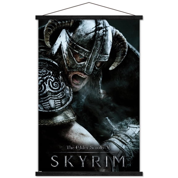 The Elder Scrolls V: Skyrim - Aerial Wall Poster with Magnetic Frame, 22.375" x 34"