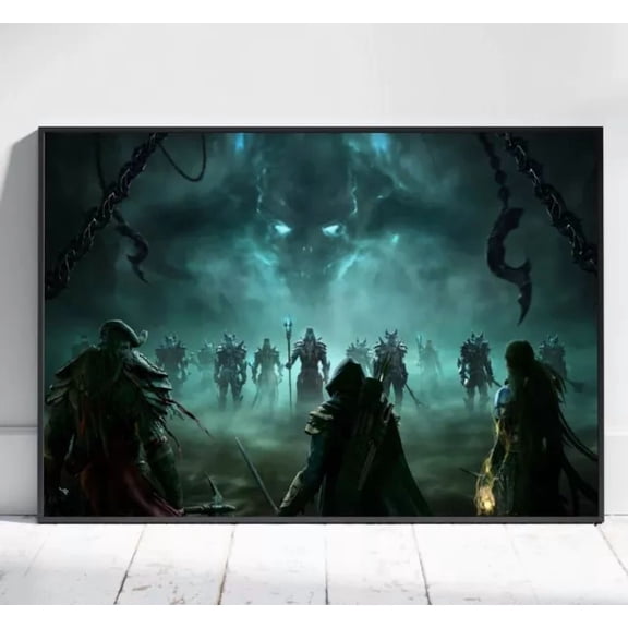 The Elder Scrolls V Skyrim Poster Dragonborn Wall Art Rolled Print 3 POSTER Home Decor Vintage Art Print Haging Poster Cute Birthday Gift Wall Art