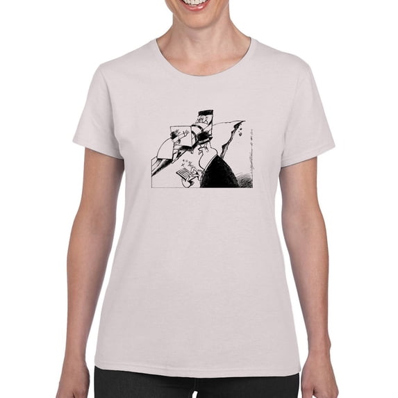 The Elderly Market T-Shirt Women -Wilfred Hildonen Designs, Female x-Large